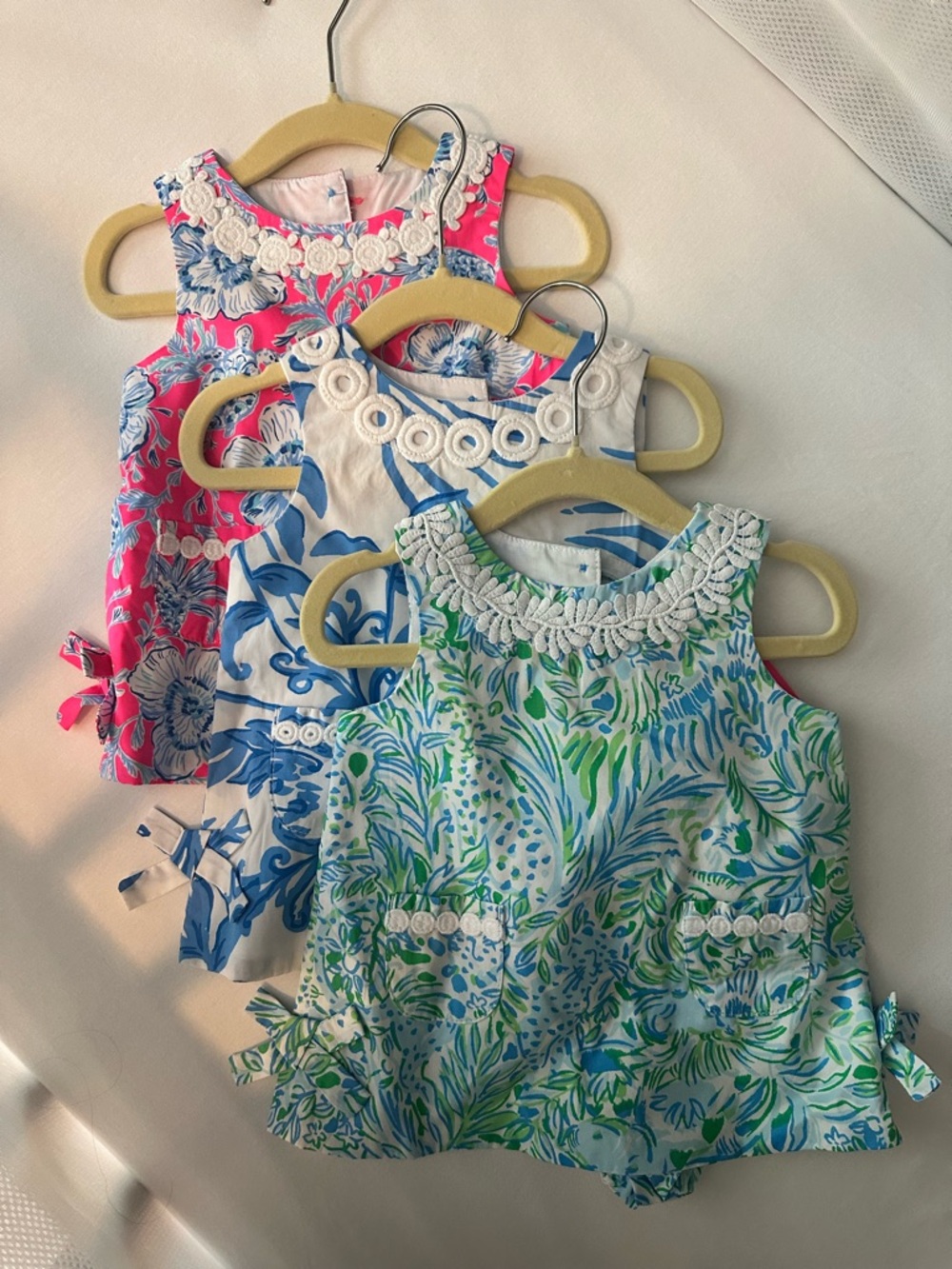3 NWT Lilly Pulitzer Floral Baby Shift Dresses 3-6 months